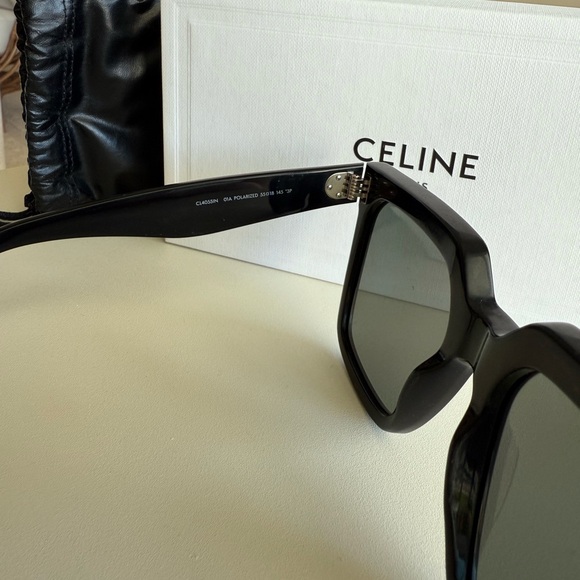 Celine Oversized Square Frame Acetate Sunglasses - Picture 8 of 12